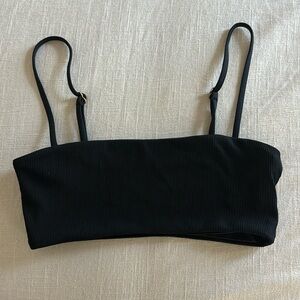 L Space Bathing Suit Bikini Top Black